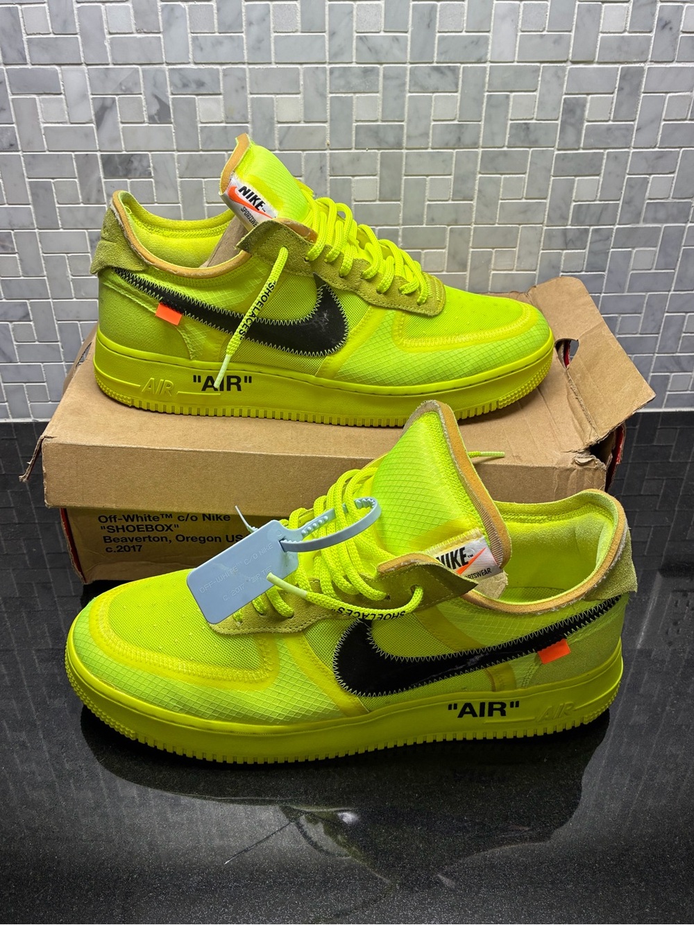 Nike x Off-White Air Force 1 Low Volt AO4606-700 Size 13 OG Box Extra Laces